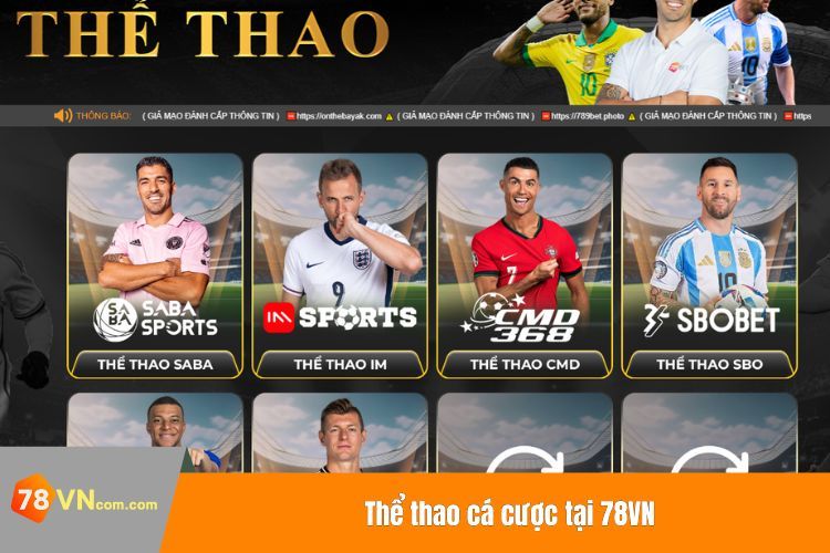 Thể thao cá cược tại 78VN