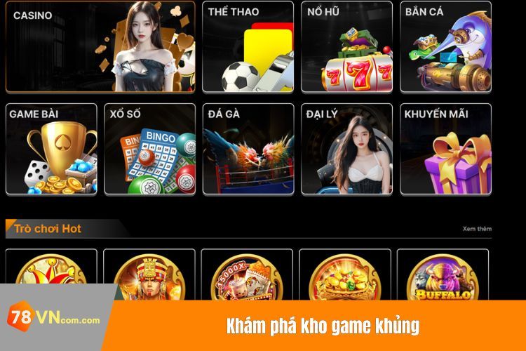 Khám phá kho game khủng